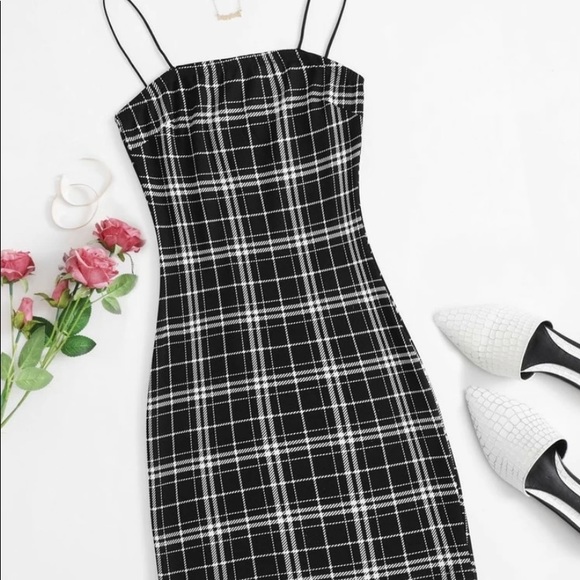 SHEIN Dresses & Skirts - plaid bodycon dress